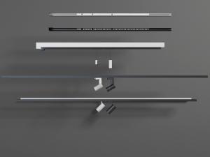 现代筒灯、射灯和磁吸轨道灯