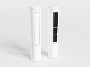 现代装饰玫瑰金边圆柱形空调