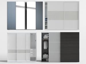 现代推拉门衣柜