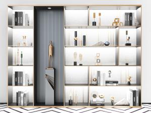 现代轻奢装饰柜置物架