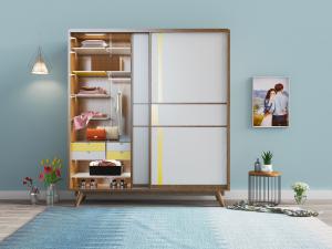 现代轻奢推拉门衣柜