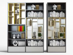 后现代实木装饰置物架