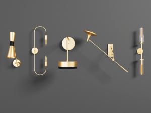 现代轻奢金属壁灯
