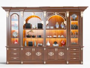 欧式实木装饰柜