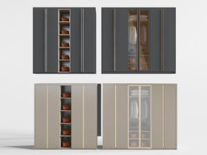 现代中间镂空的衣柜