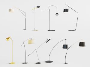 新中式现代金属落地灯