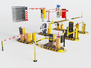 现代大门遥控伸缩和上抬式门档