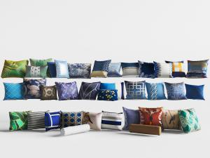 中式图案的靠垫抱枕