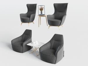 北欧布艺单人沙发3d模型 北欧布艺单人沙发