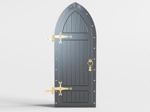 美式拱形平开门