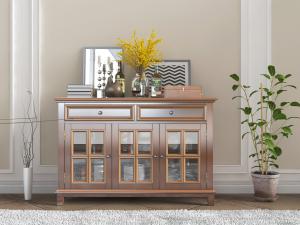 北欧实木餐边柜