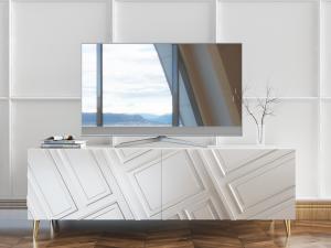 现代轻奢电视柜电视机