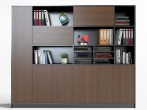 现代实木装饰柜置物架