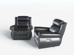 欧式皮革单人沙发3d模型 欧式皮革单人沙发