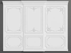 欧式角线雕花护墙板