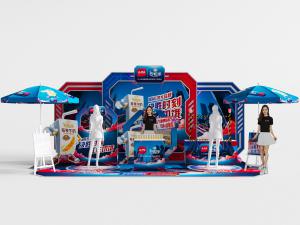 超市卖场牛奶宣传陈列展示台