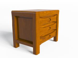 现代实木床头柜