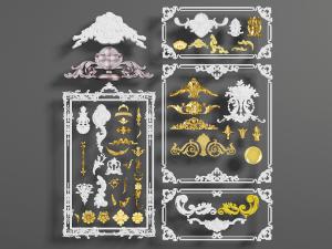 欧式雕花构件、护墙角线