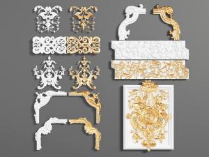 欧式角线雕花构件