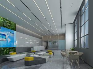 后现代大厅接待前台洽谈区