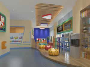 现代幼儿园走廊过道