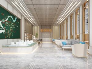 现代轻奢售楼处大厅接待洽谈区