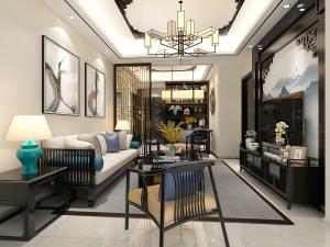 新中式客厅餐厅