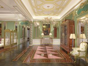 欧式古典大厅走廊过道