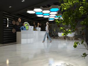 后现代大厅接待前台