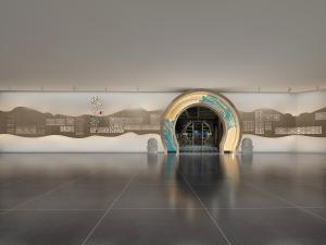 新中式展厅展馆门头