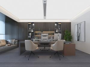 现代极简董事长总经理办公室