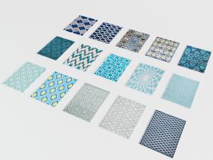 现代地毯3d模型 现代地毯