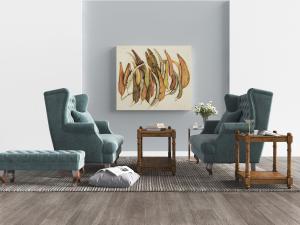 欧式蓝色单人沙发茶几边几组合3d模型 欧式蓝色单人沙发茶几边几组合