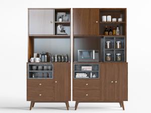 北欧实木餐边柜