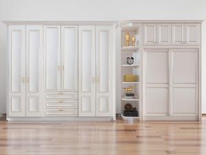 简欧白色衣柜