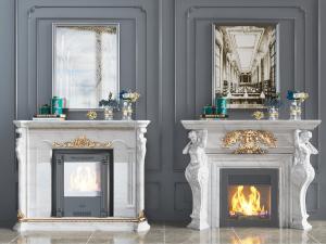 欧式大理石壁炉火炉