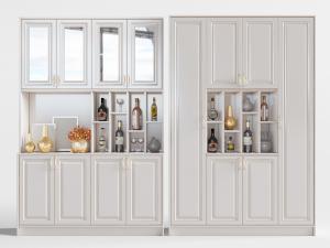 简欧白色装饰柜置物储物柜