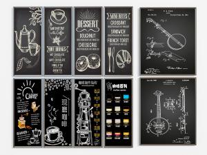 工业风咖啡屋实木墙饰挂件