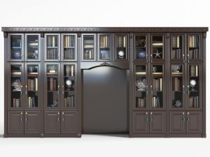 美式实木装饰书柜