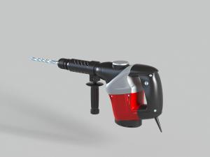 手提式钻孔机开孔机五金工具3d模型 手提式钻孔机开孔机五金工具