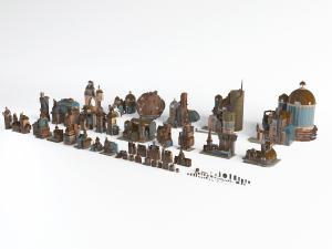 欧式别墅城堡建筑