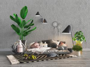 北欧儿童地毯布偶抱枕落地灯壁灯