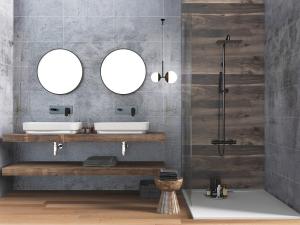 北欧实木洗手台洗手盆