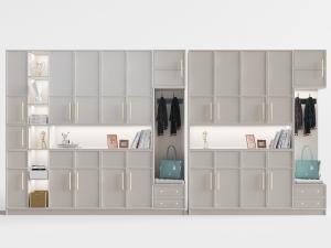 北欧白色装饰置物柜鞋柜