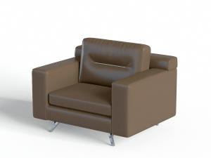 现代商务单人沙发3d模型 现代商务单人沙发