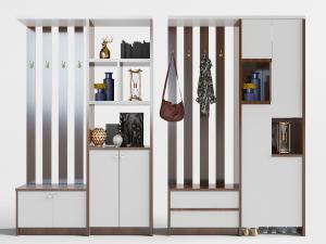 北欧玄关实木鞋柜