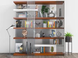 现代金属装饰的装饰置物架