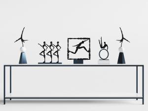 工业风电视柜边桌