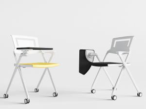 现代可以写字的会议办公椅子