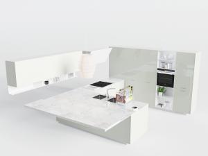 现代中岛柜橱柜碗架